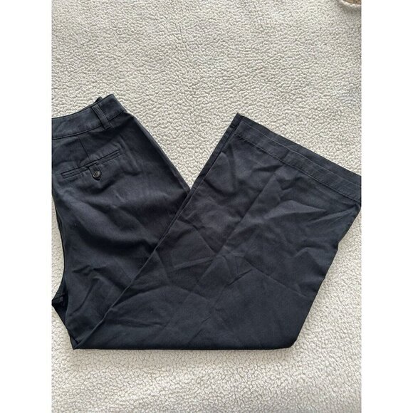 MADEWELL The Harlow Wide-Leg Lightweight Twill Pants Black Women’s Size 2P - Picture 11 of 16